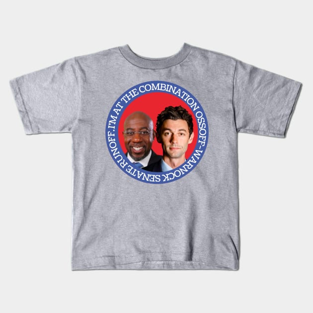 Combination Ossoff-Warnock Senate Runoff Kids T-Shirt by GrellenDraws